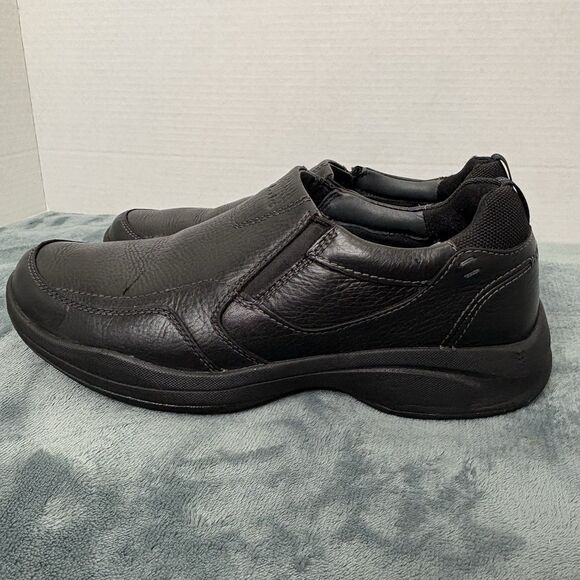 Clarks Men Wavekorey Free Grain Black Leather Slip On Loafers  Men’s Size 8.5 main image 7